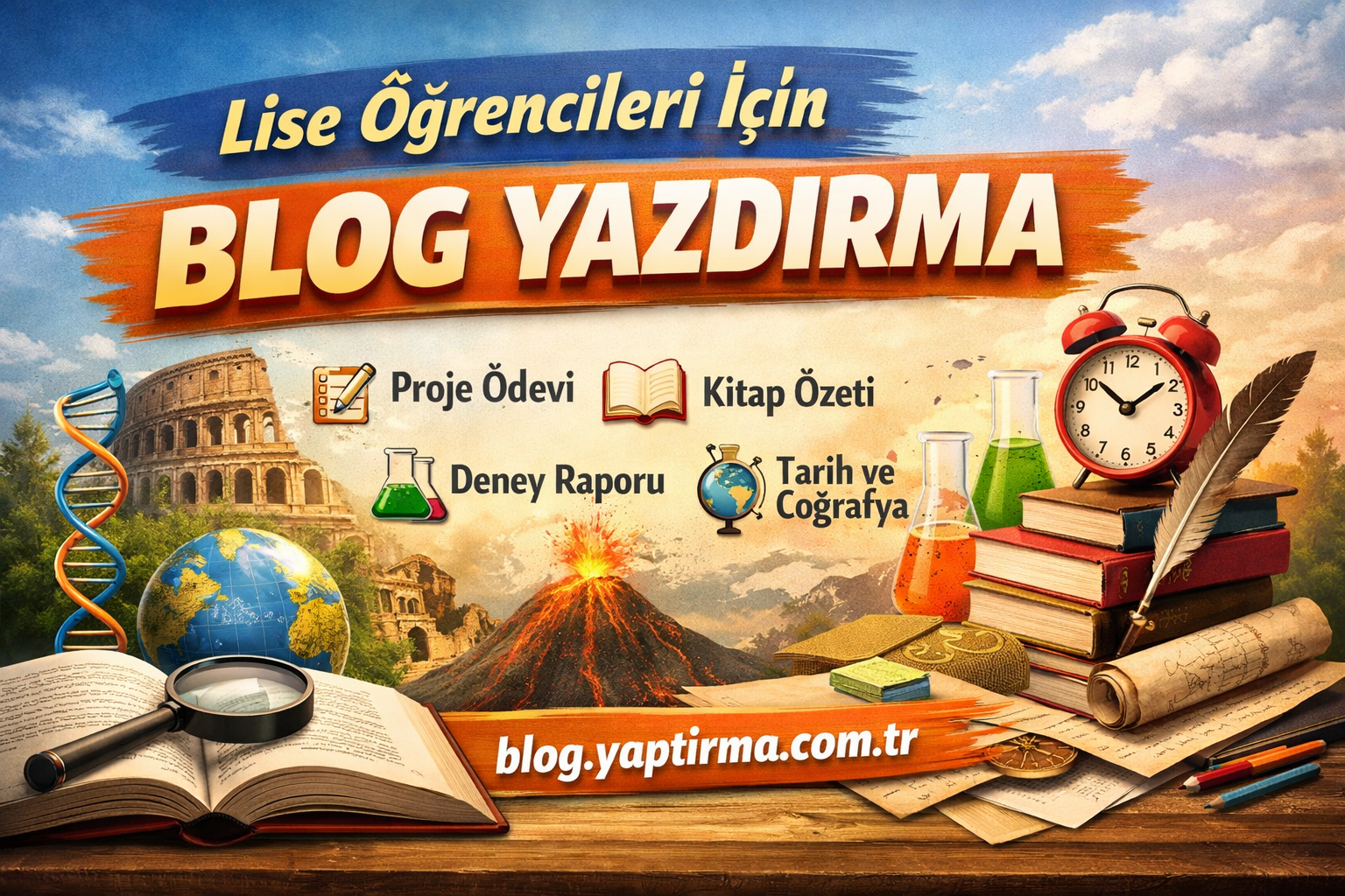 Read more about the article Lise Öğrencileri İçin Blog Yazdırma – Proje Ödevi, Performans Görevi, Kitap Özeti, Deney Raporu, Tarih Araştırması, Coğrafya Projesi, Biyoloji Ödevi