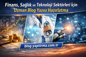 Read more about the article Finans, Sağlık ve Teknoloji Sektörleri İçin Uzman Blog Yazısı Hazırlatma | Sektörel Çözümler