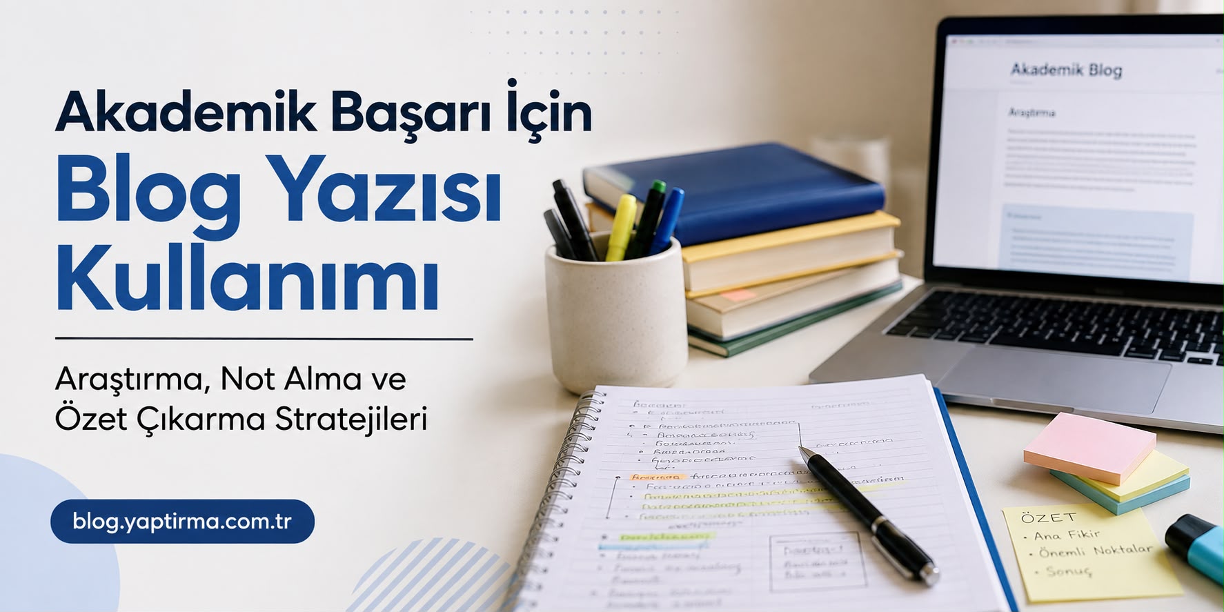 Read more about the article Akademik Başarı İçin Blog Yazısı Kullanımı | Araştırma, Not Alma ve Özet Çıkarma Stratejileri